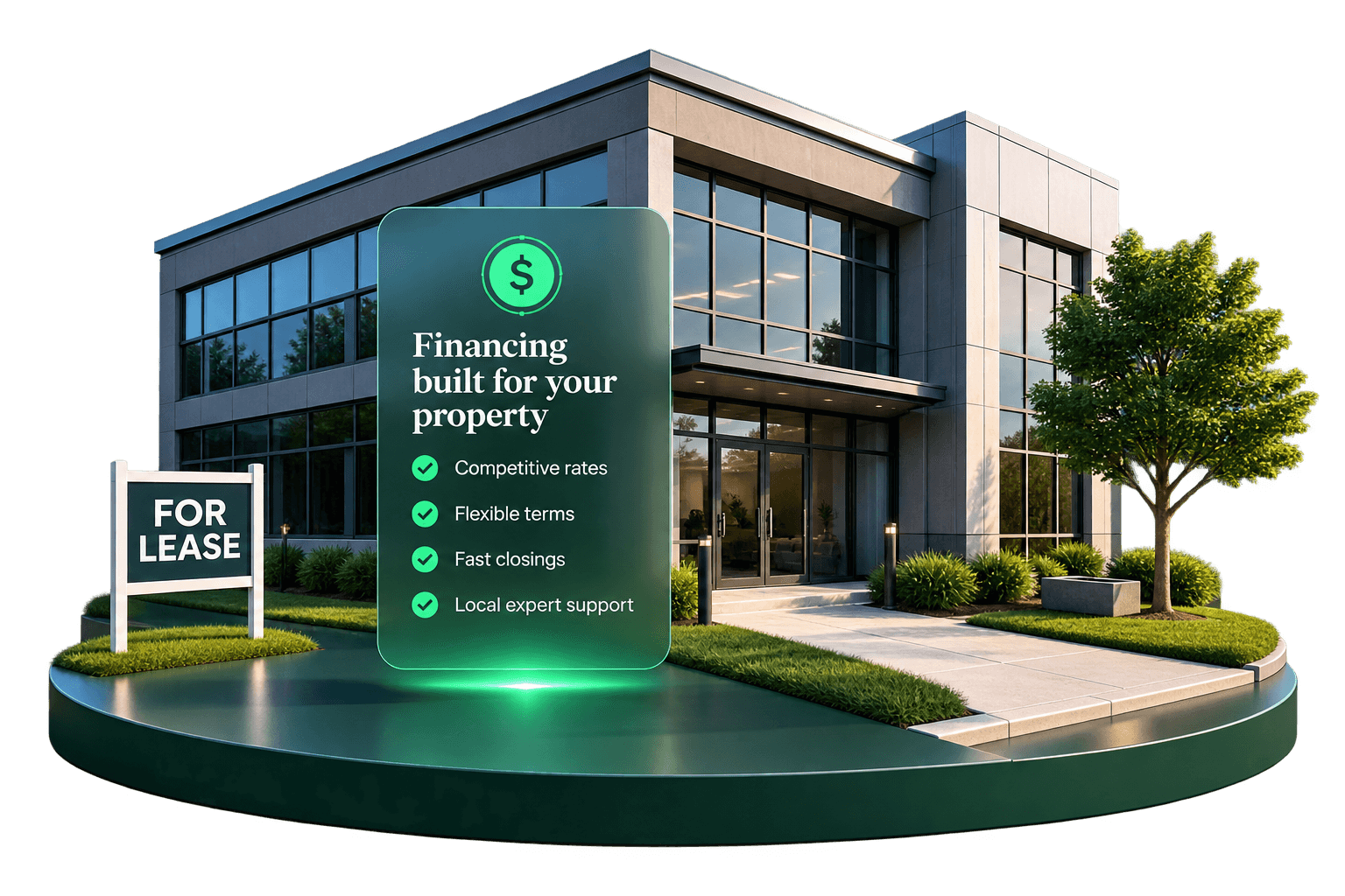 Modern commercial property with financing options