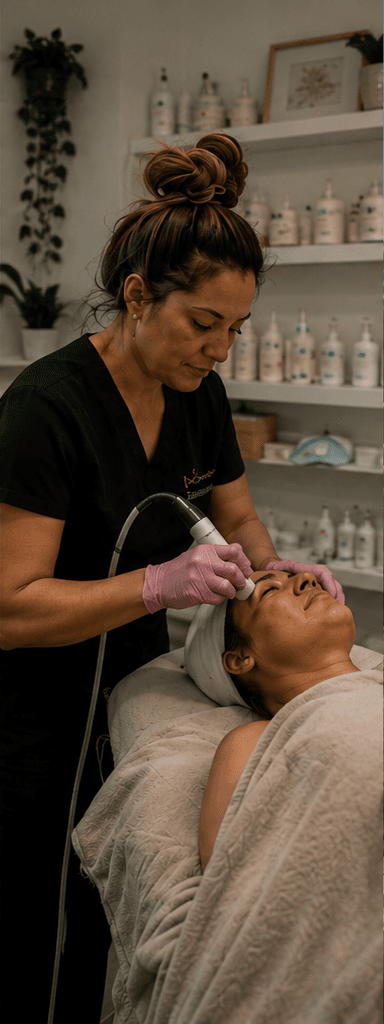 Medspa operator providing a client treatment